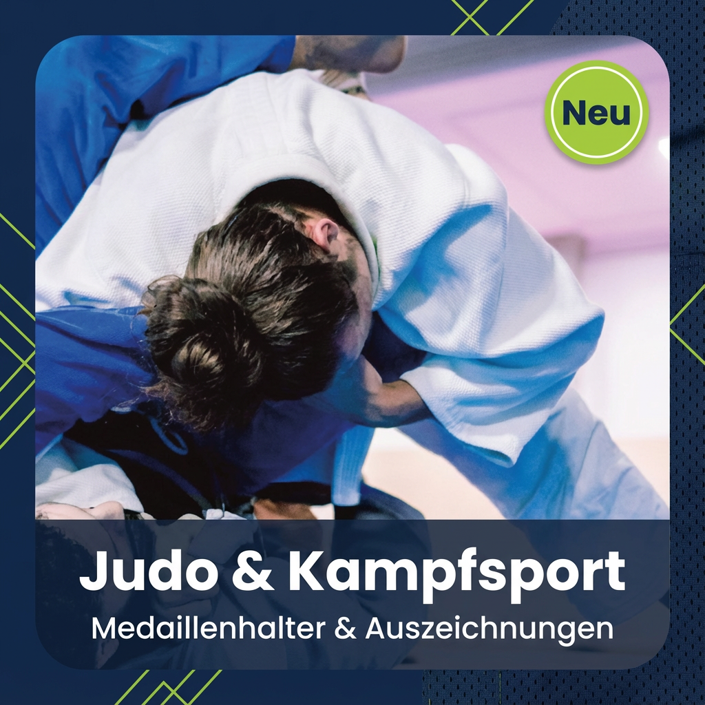 Personalisierter Medaillenständer für Judo, Karate, Taekwondo, Kickboxen usw. mit Namen