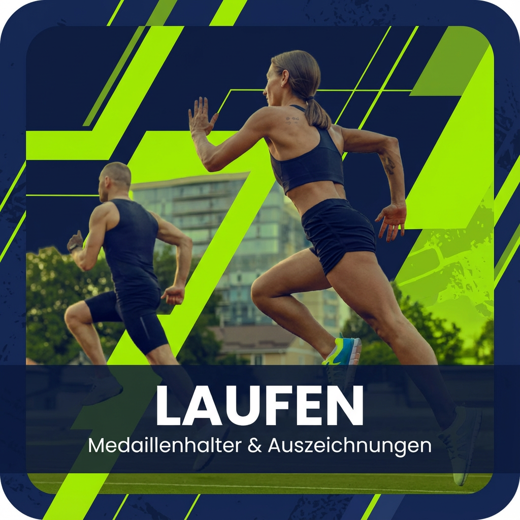 Personalisierter Medaillenhalter Running