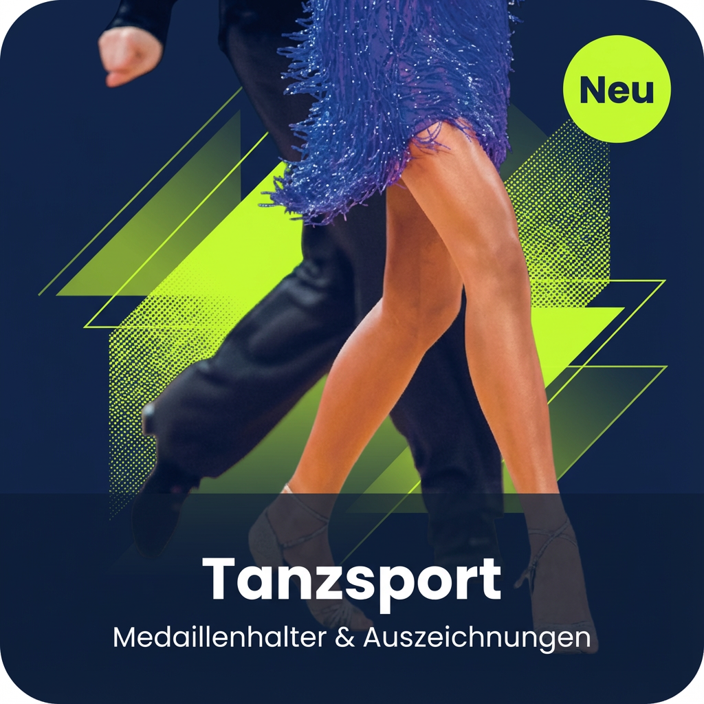 Personalisierte Medaillenanzeige für Tanz und Eiskunstlauf