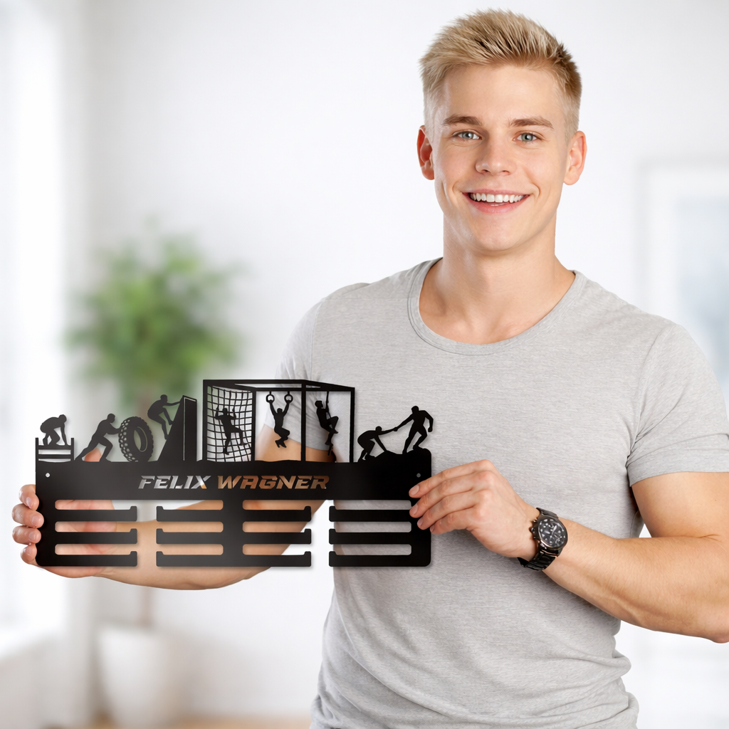 Personalisierter Medaillenhalter OCR / Hindernislauf