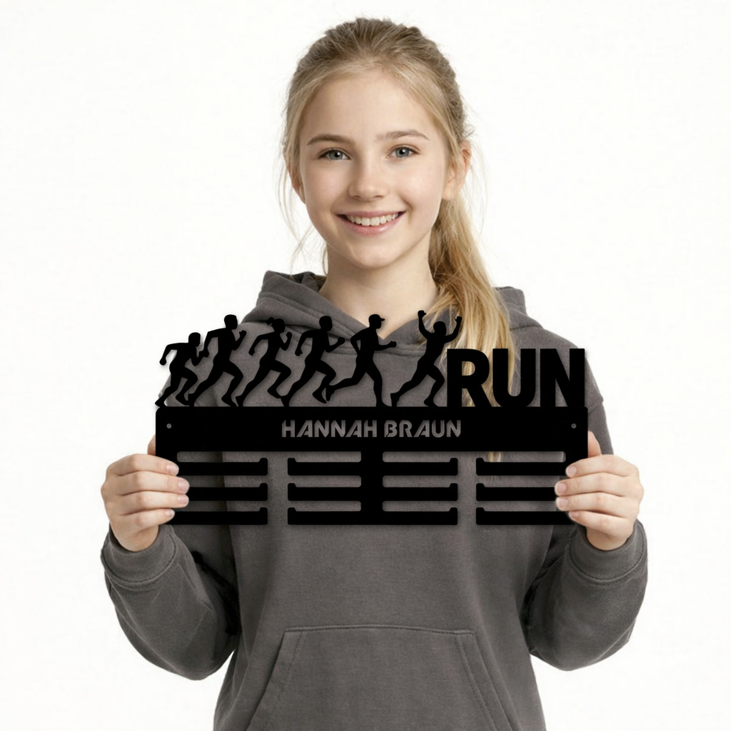 Personalisierter Medaillenhalter Running / Run