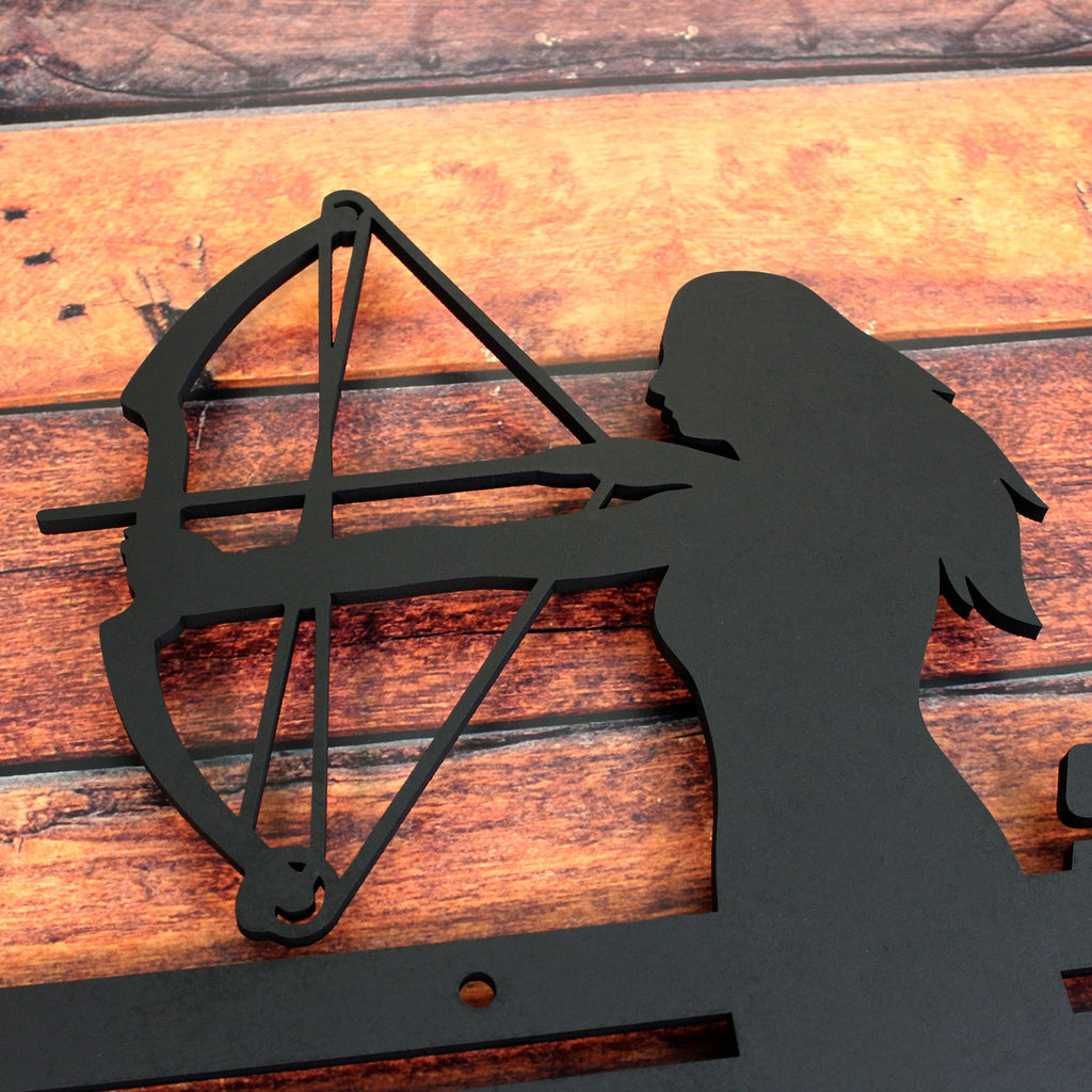 Personalisierte Medaille Bogenschießen mit Namen