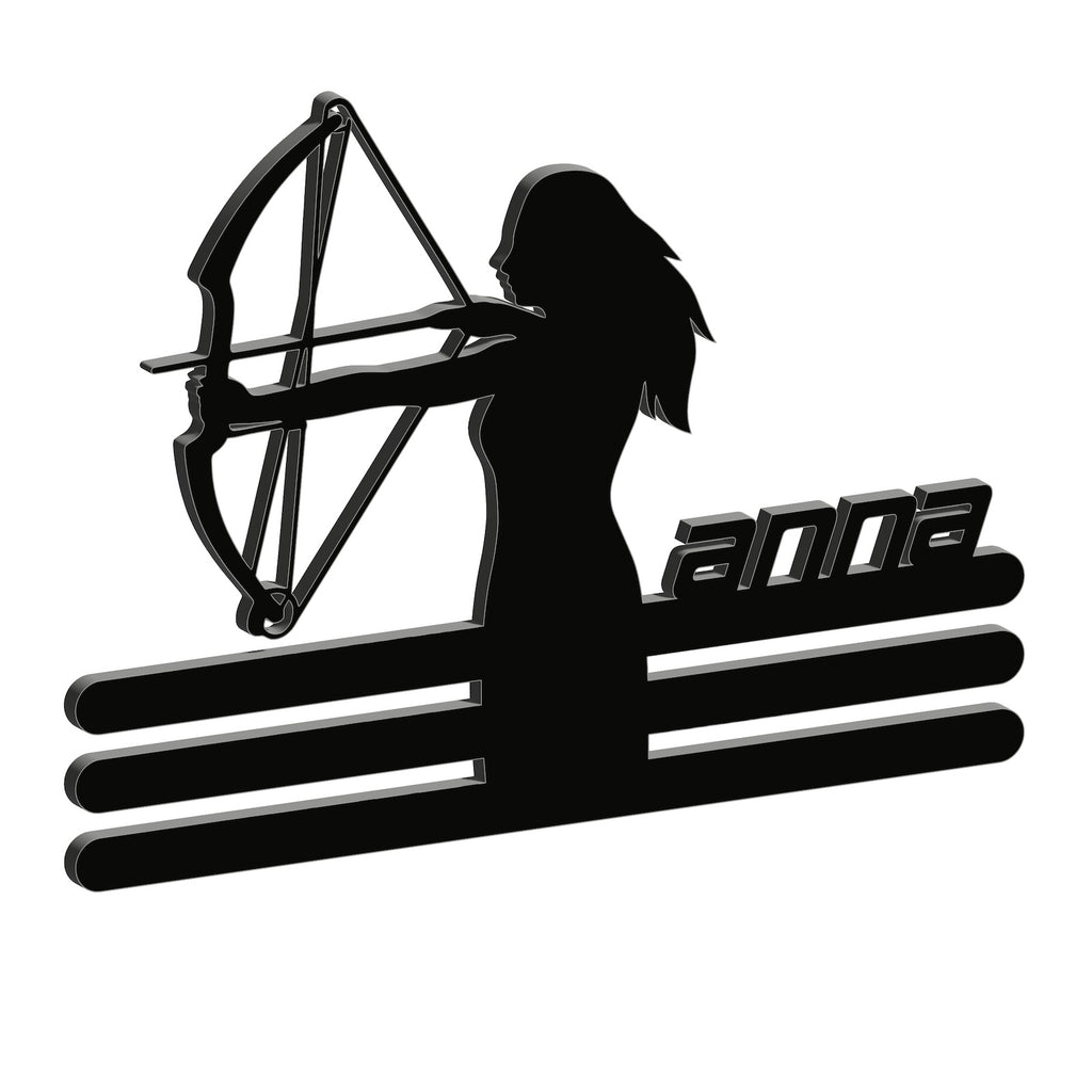 Personalisierte Medaille Bogenschießen mit Namen