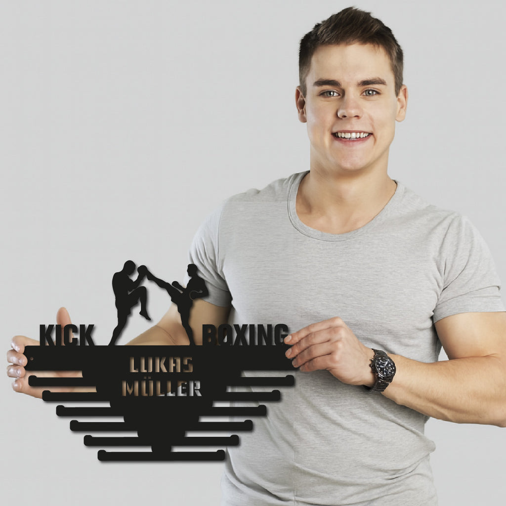 Personalisiertes Medallion Halfter Kickboxen mit Namen