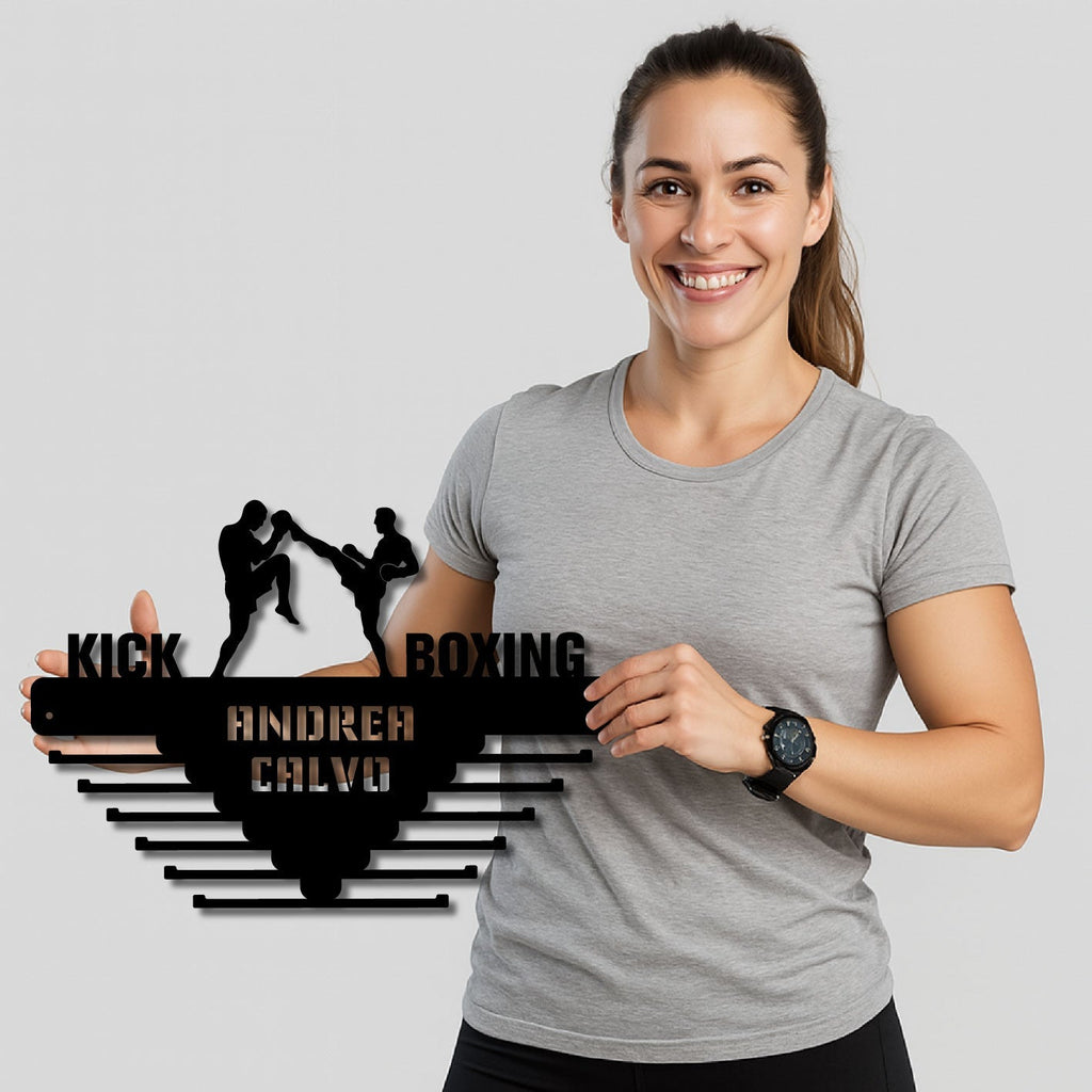 Personalisiertes Medallion Halfter Kickboxen mit Namen