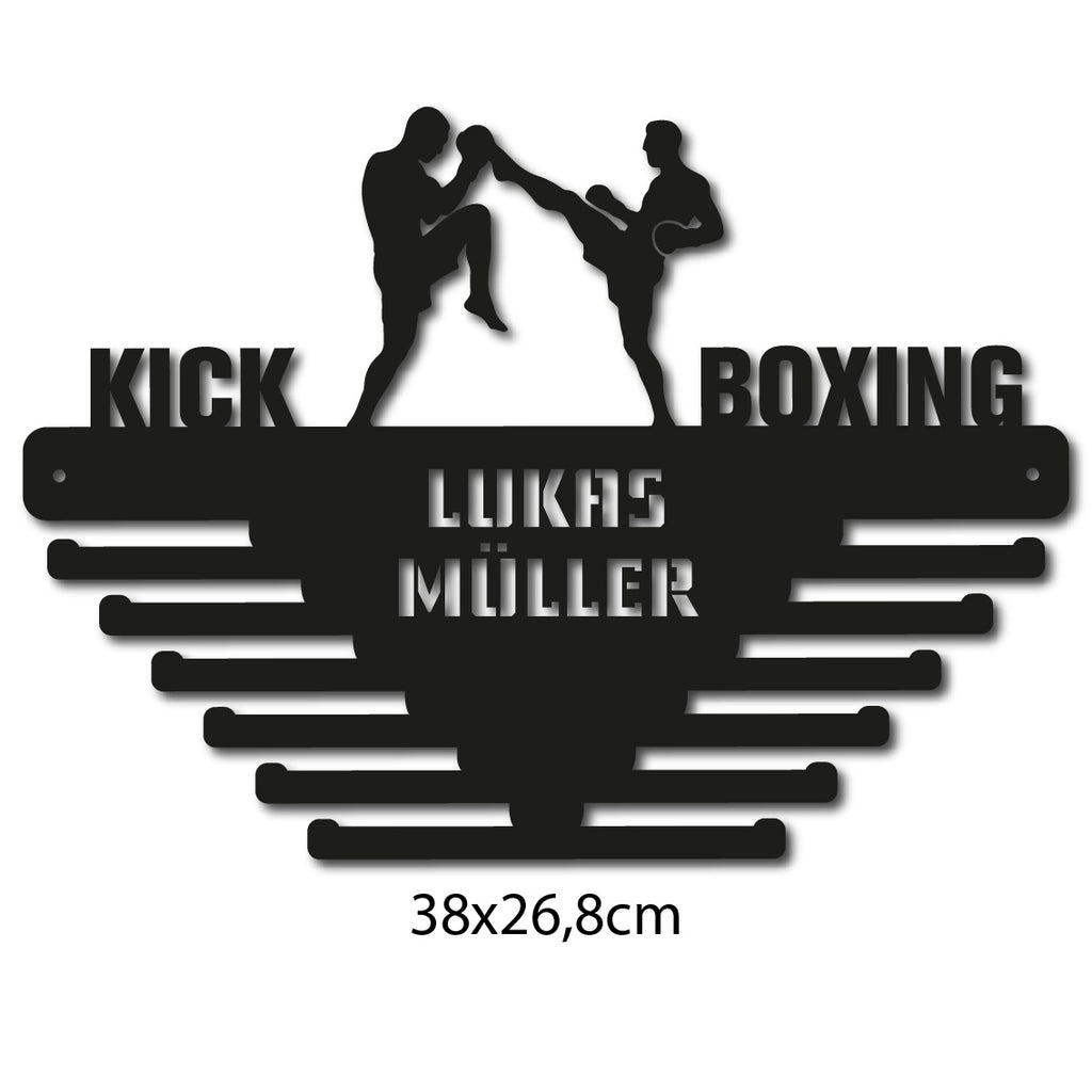 Personalisiertes Medallion Halfter Kickboxen mit Namen