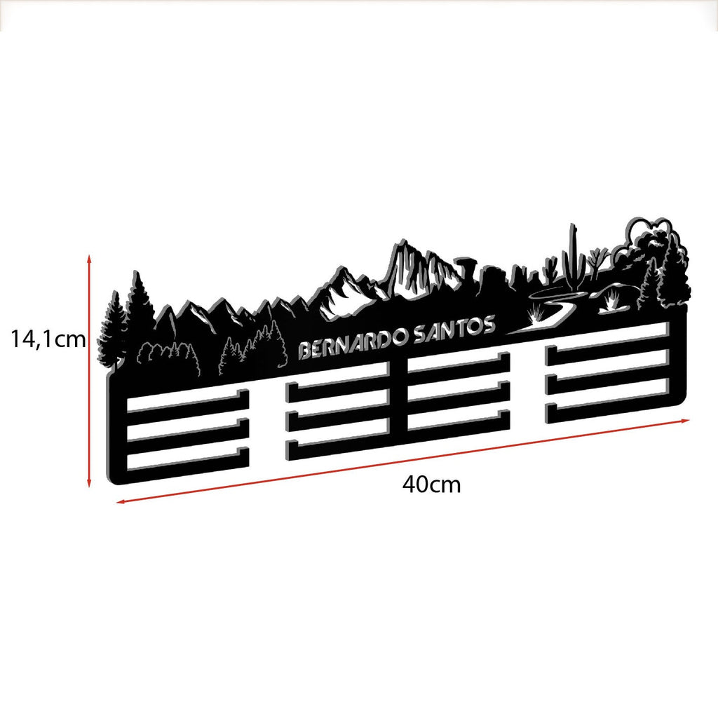 Personalisierter Medaillenhalter Running