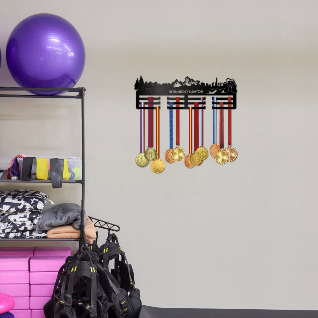 Personalisierter Medaillenhalter Running