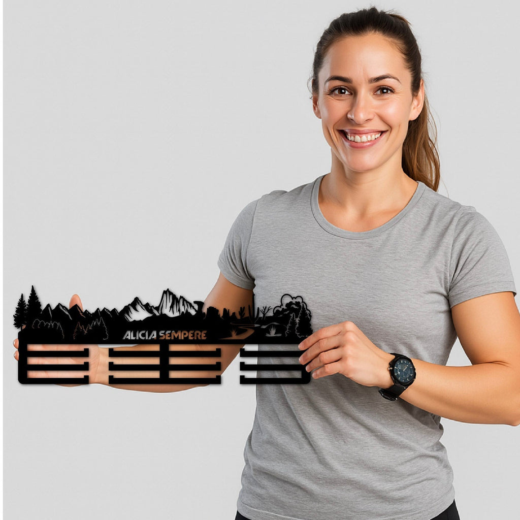 Personalisierter Medaillenhalter Running