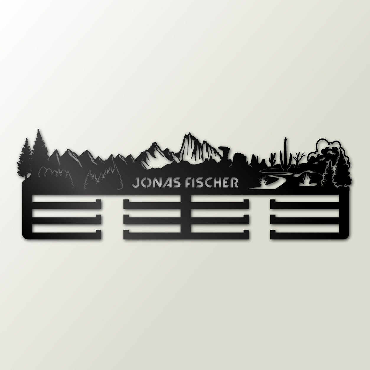 Personalisierter Medaillenhalter Running