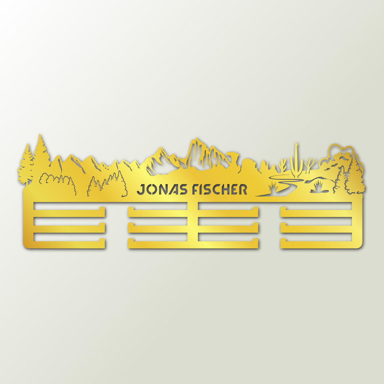 Personalisierter Medaillenhalter Running