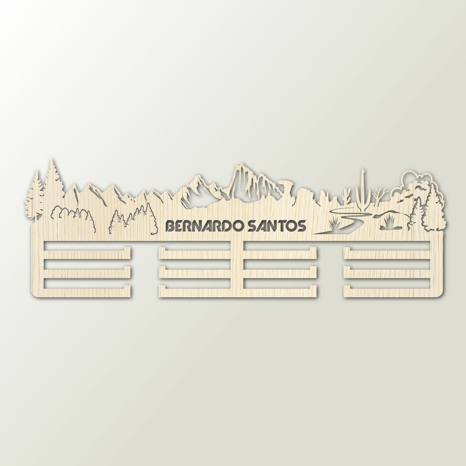 Personalisierter Medaillenhalter Running