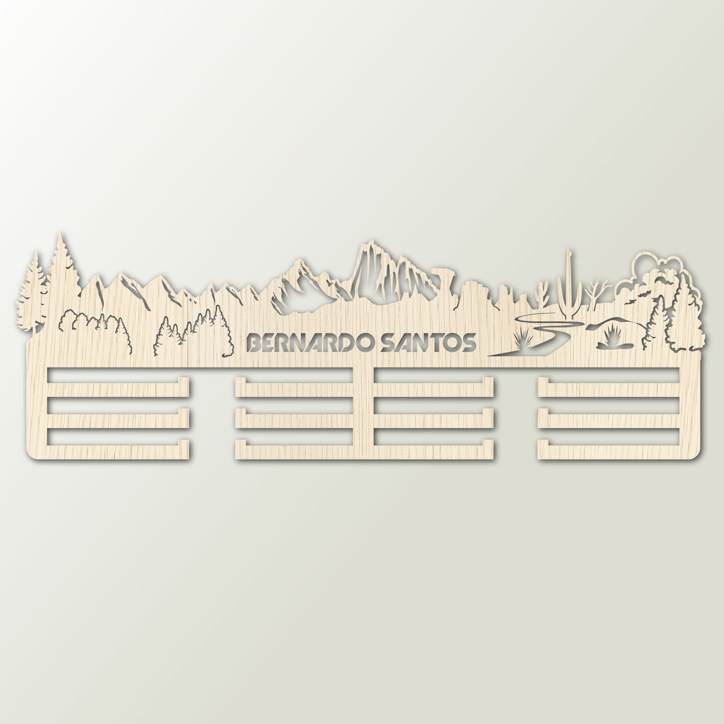 Personalisierter Medaillenhalter Running