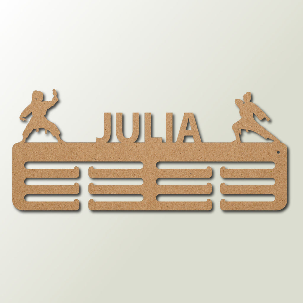 Medaillenhalter Judo personalisiert aus Holz