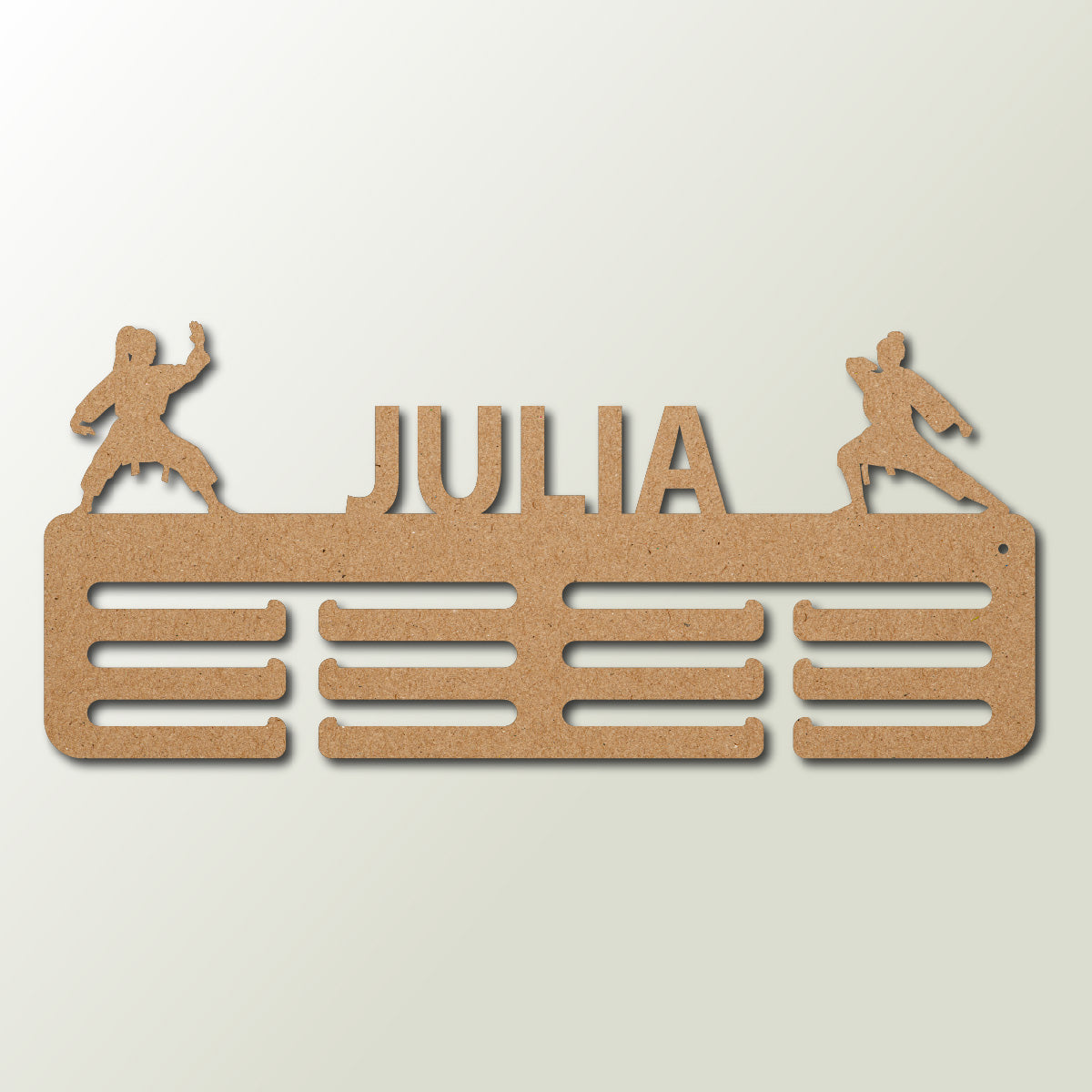 Personalisierter Medaillenhalter Karate mit Namen