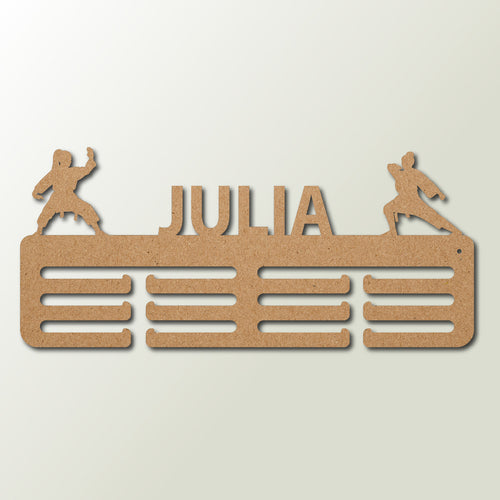 Medaillenhalter Judo personalisiert aus Holz