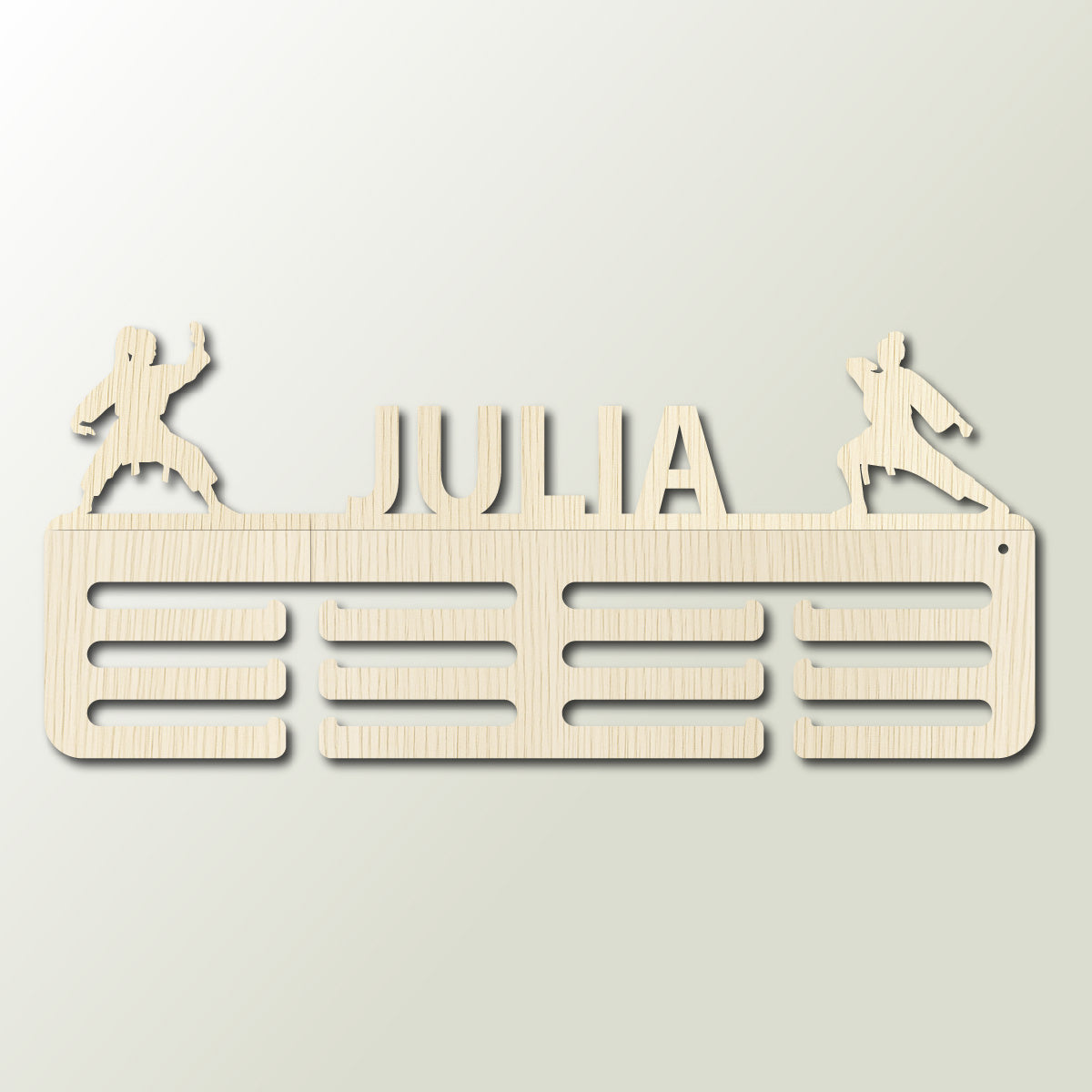 Personalisierter Medaillenhalter Karate mit Namen