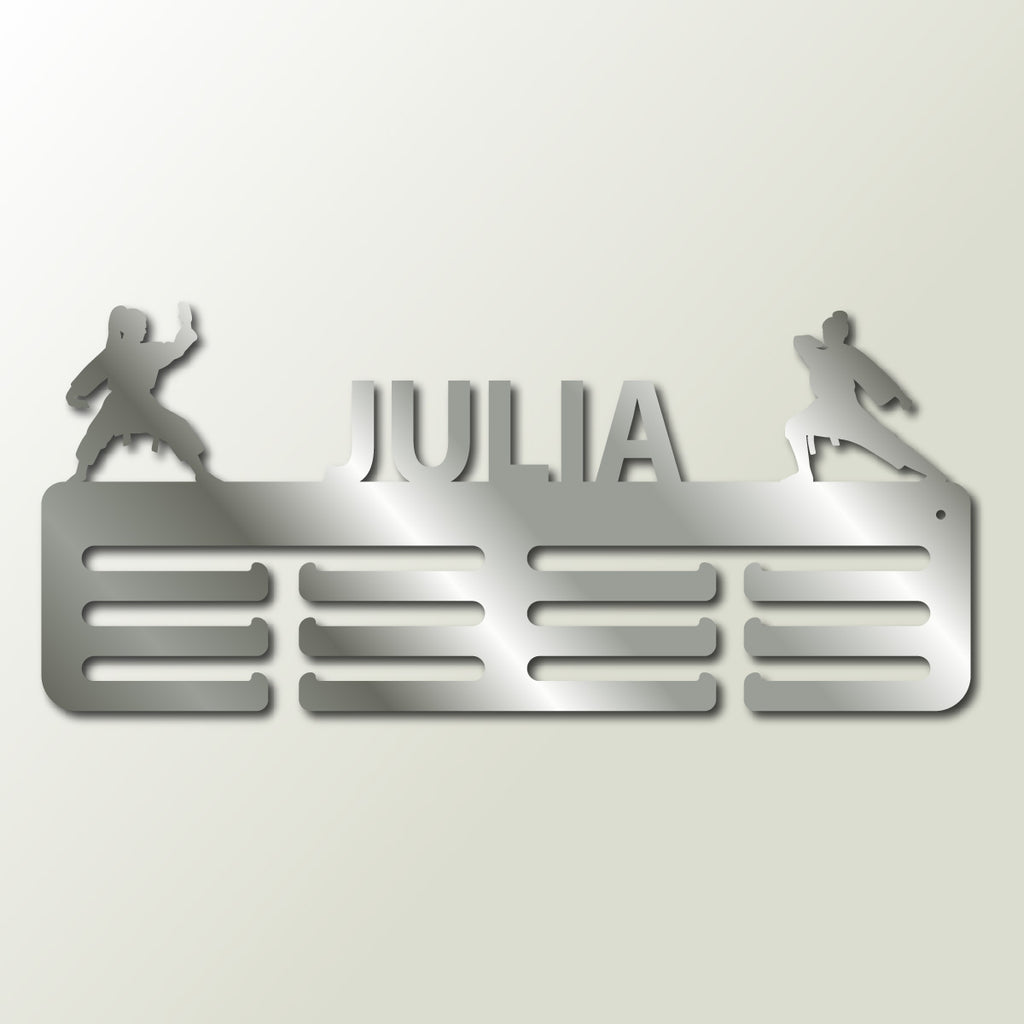 Medaillenhalter Judo Kampfsport mit Namen – Personalisiert aus Holz