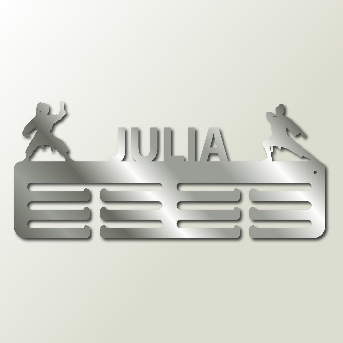 Personalisierter Medaillenhalter Karate mit Namen