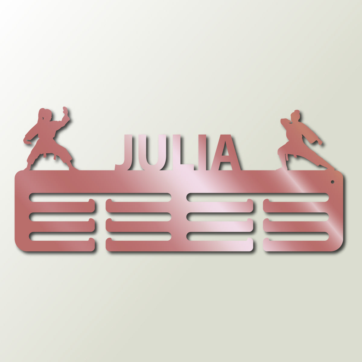 Personalisierter Medaillenhalter Karate mit Namen