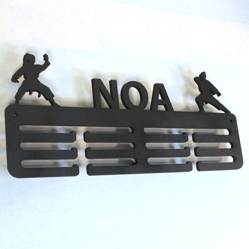 Personalisierter Medaillenhalter Karate mit Namen