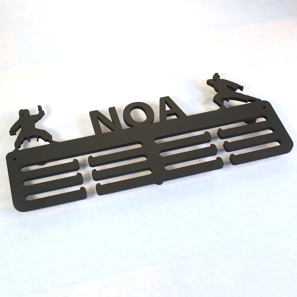 Personalisierter Medaillenhalter Karate mit Namen