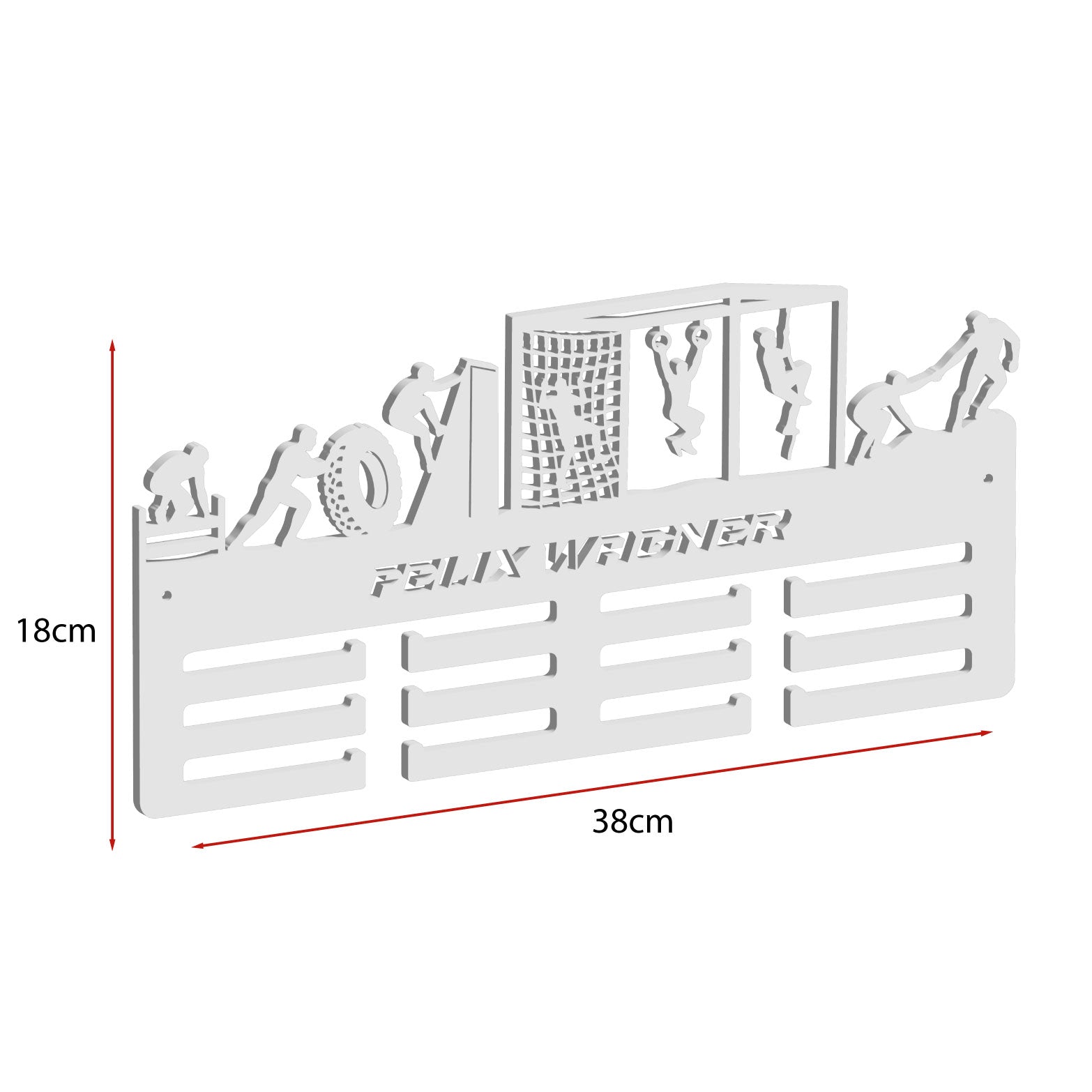 Personalisierter Medaillenhalter OCR / Hindernislauf