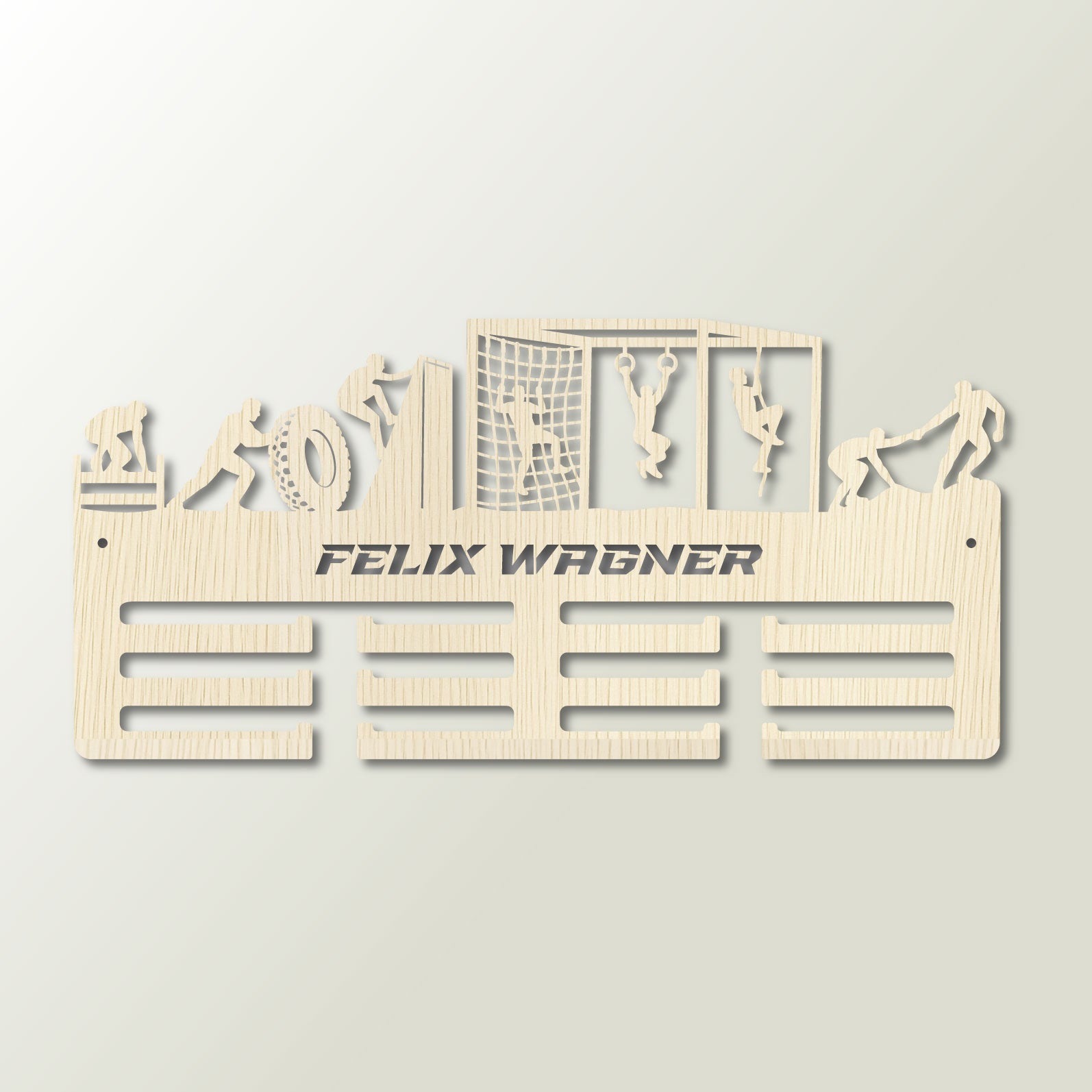 Personalisierter Medaillenhalter OCR / Hindernislauf