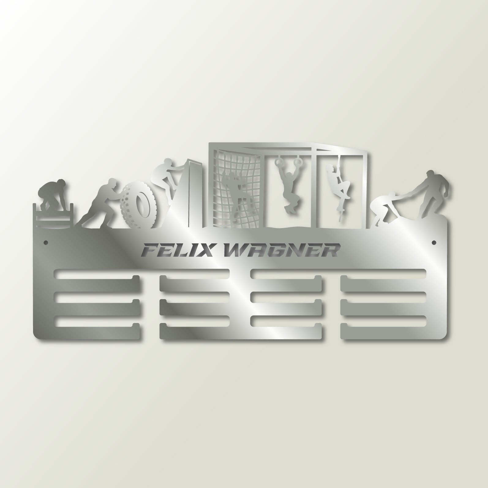 Personalisierter Medaillenhalter OCR / Hindernislauf