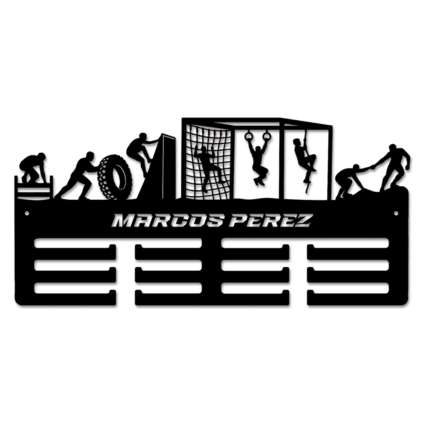 Personalisierter Medaillenhalter OCR / Hindernislauf