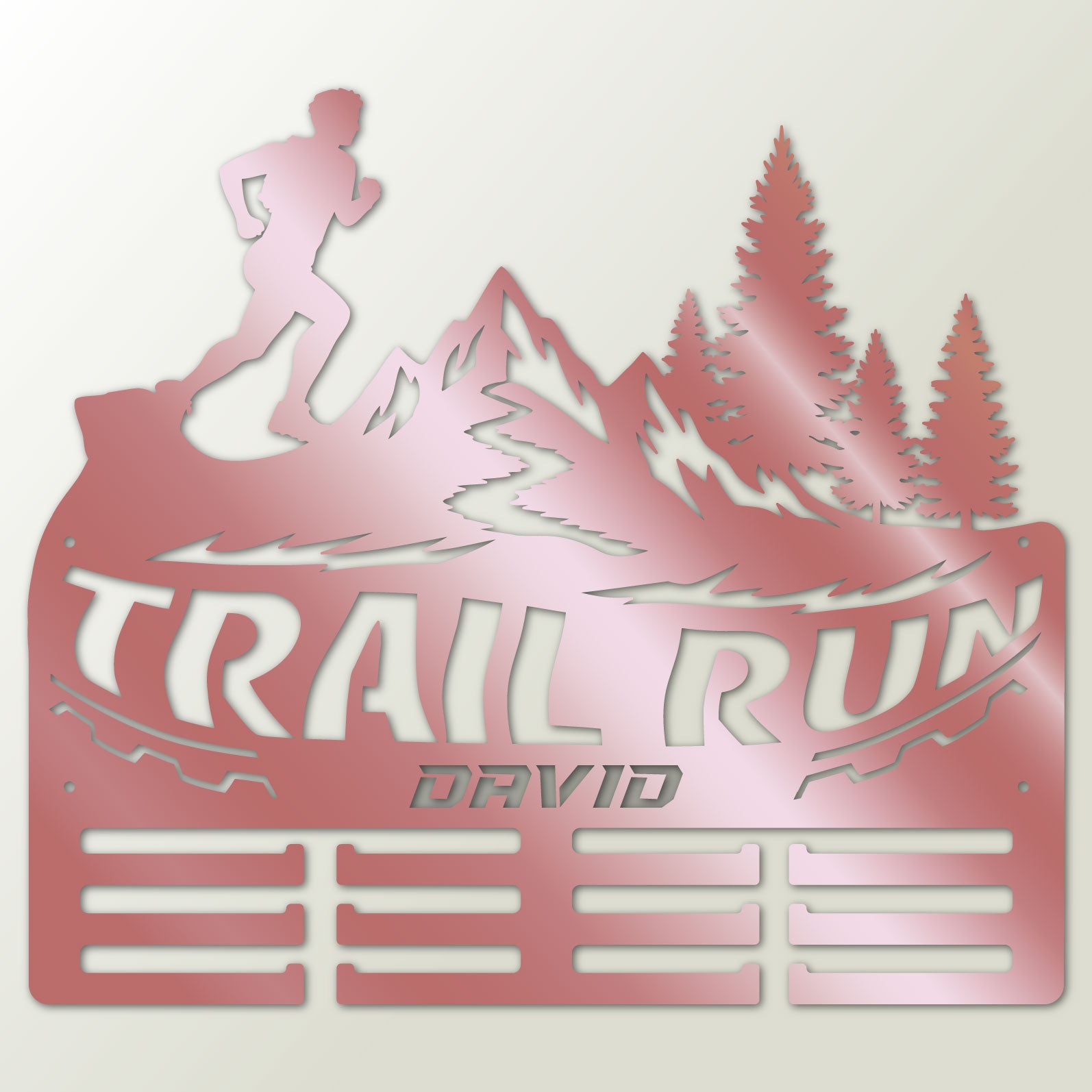 Personalisiertes Medaillon-Halfter für Trailrunning mit Namen