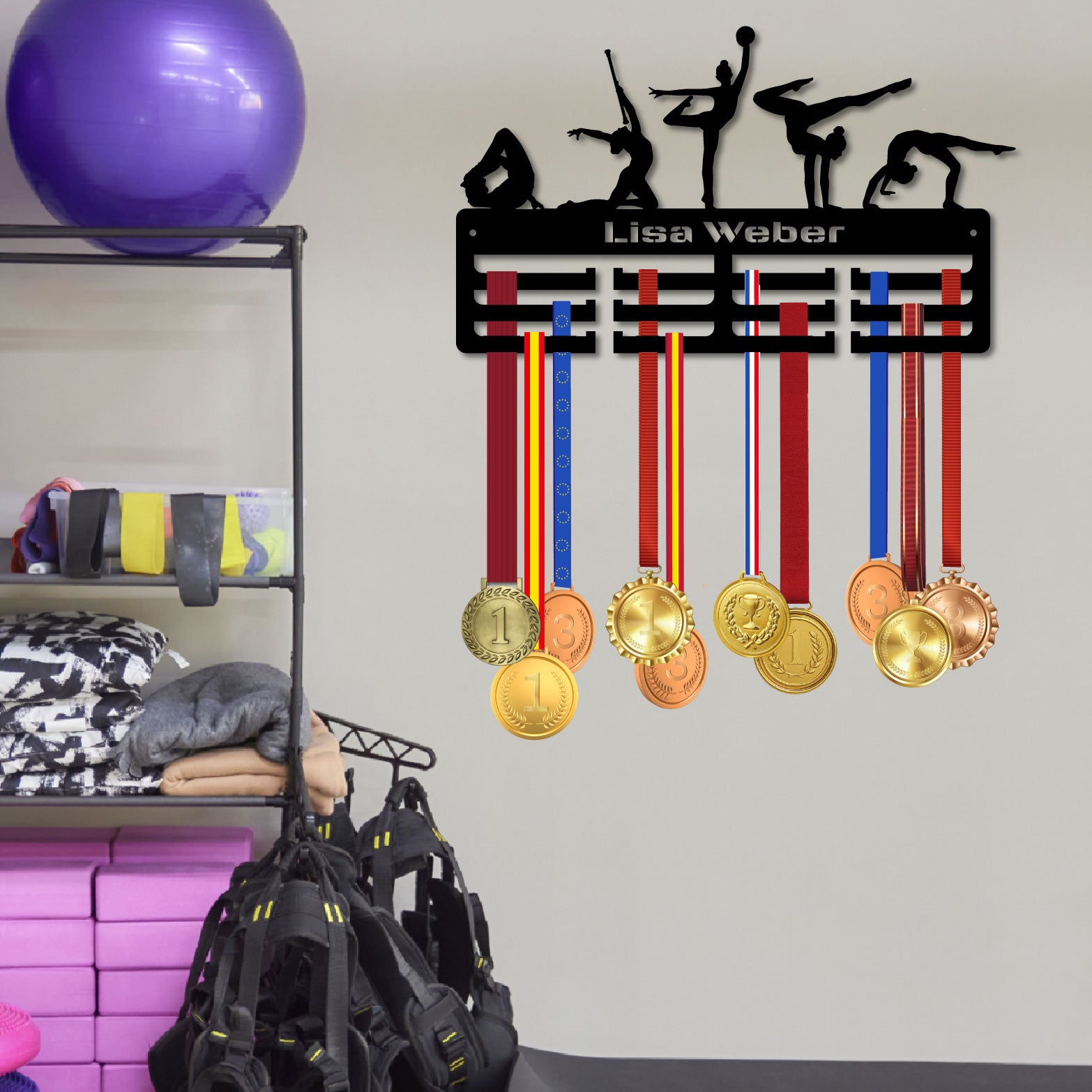 Personalisierter Medaillenhalter Rhythmische Sportgymnastik