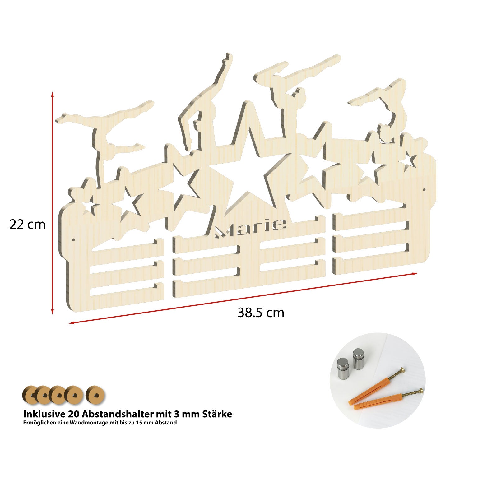 Personalisierter Medaillenhalter Rhythmische Sportgymnastik