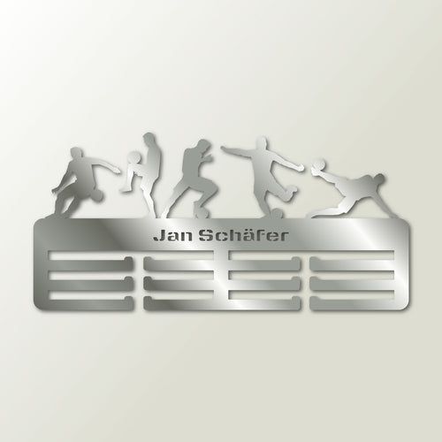Medaillenhalter Fußball personalisiert aus Holz