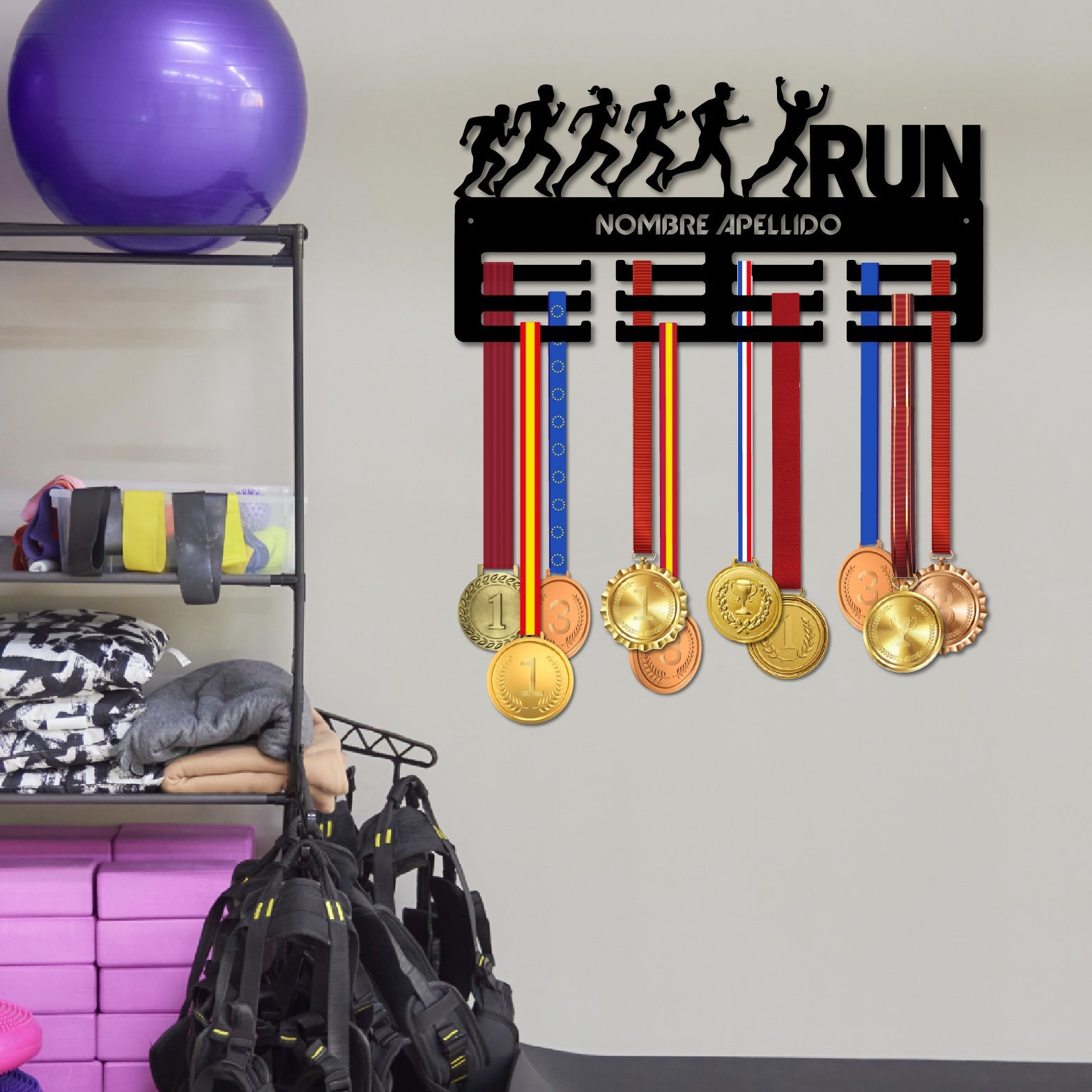 Personalisierter Medaillenhalter Running / Run