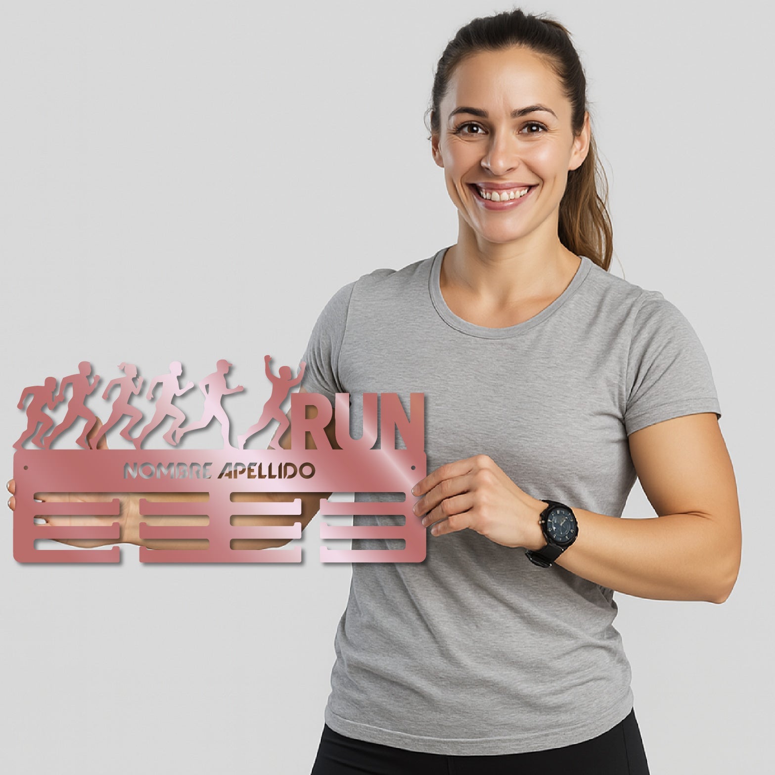 Personalisierter Medaillenhalter Running / Run
