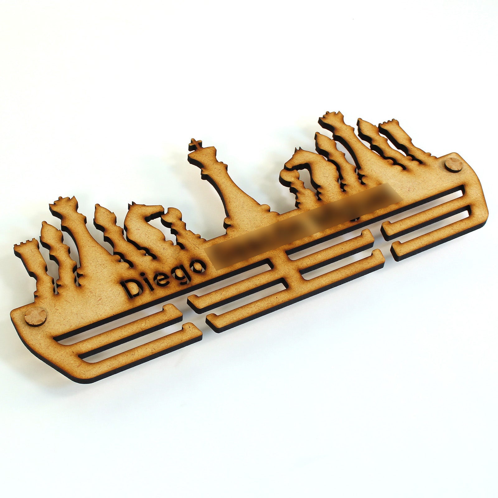 Personalisierter Medaillenhalter Schach mit Namen