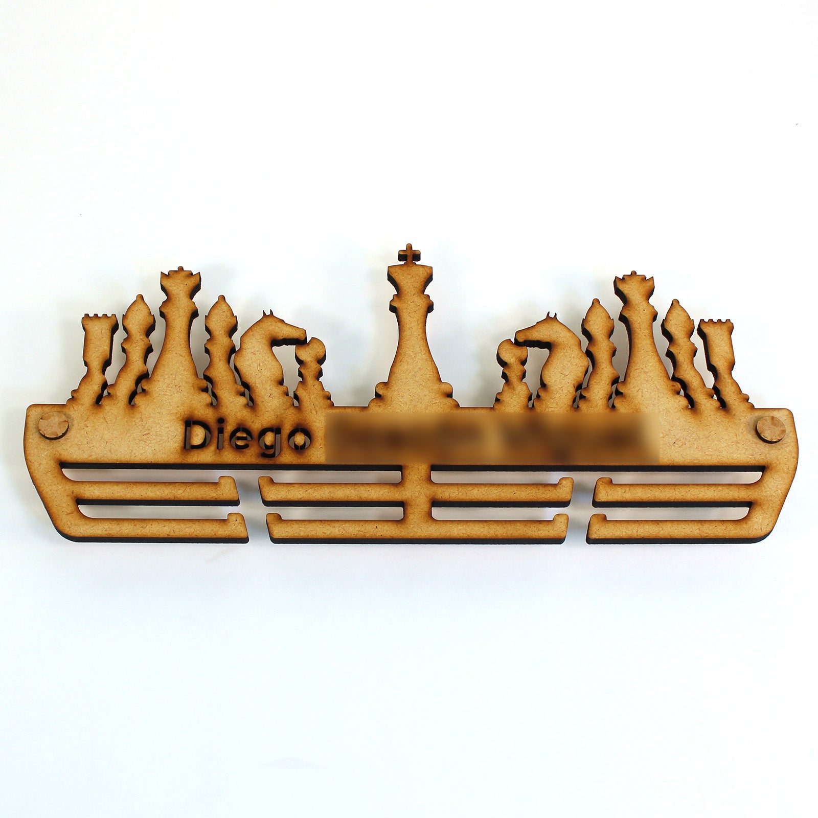 Personalisierter Medaillenhalter Schach mit Namen