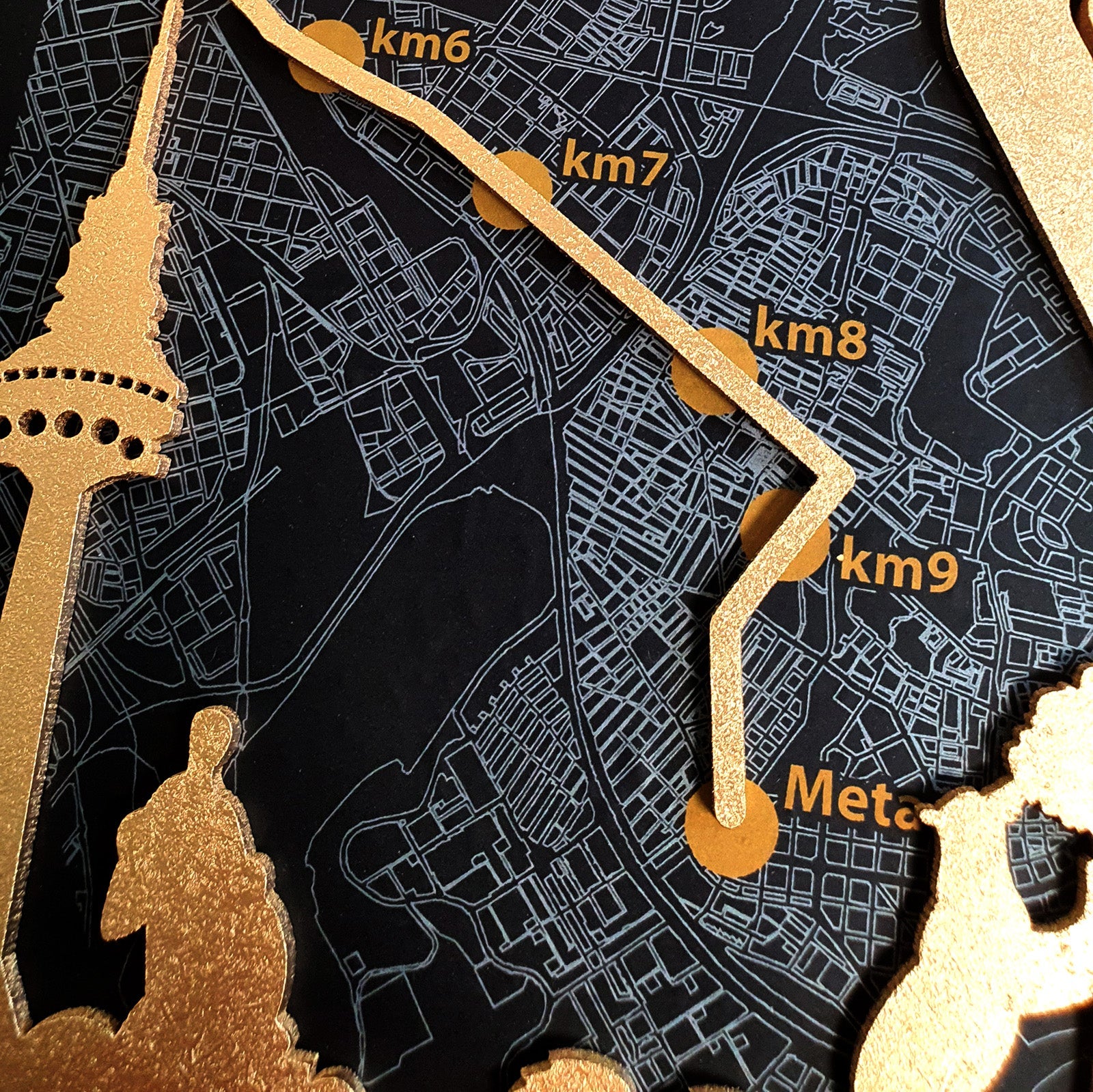 Medaillenhalter Marathon personalisiert aus Holz