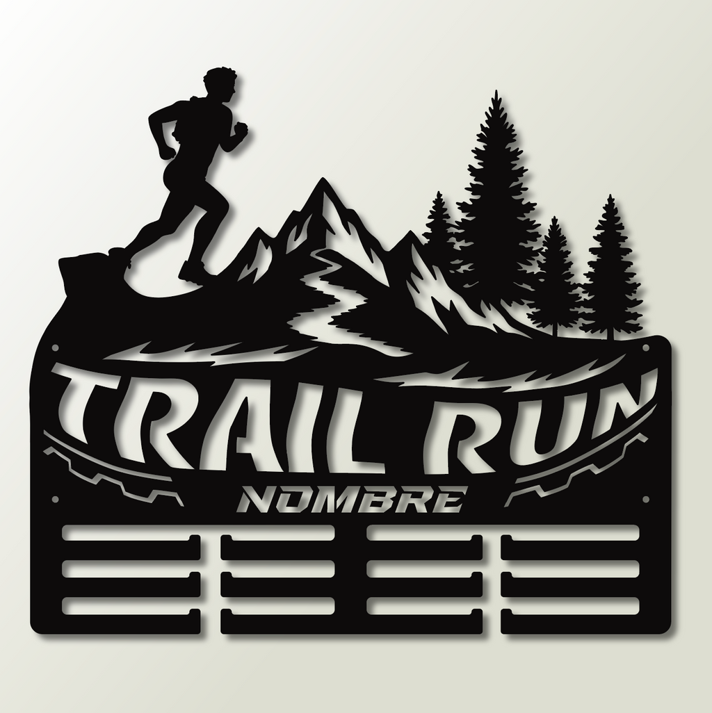 Personalisiertes Medaillon-Halfter für Trailrunning mit Namen