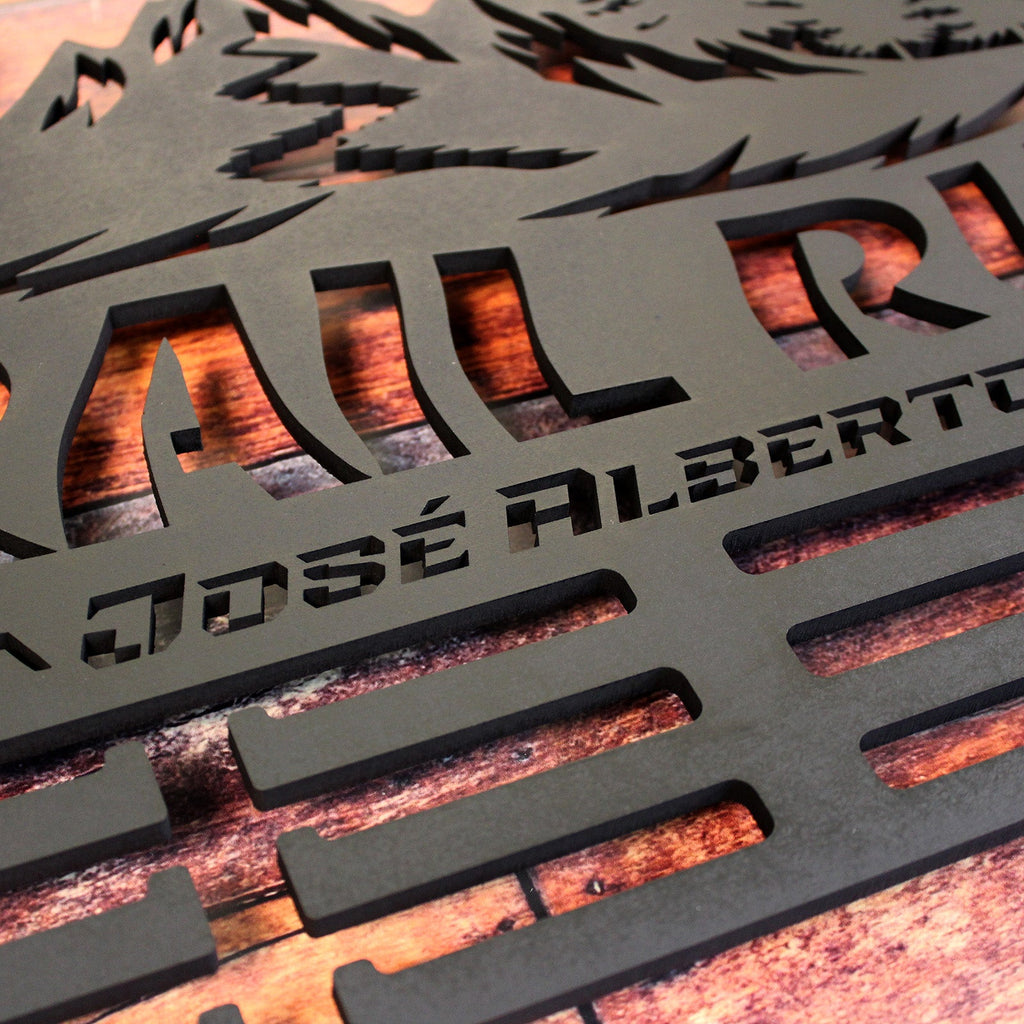 Personalisiertes Medaillon-Halfter für Trailrunning mit Namen