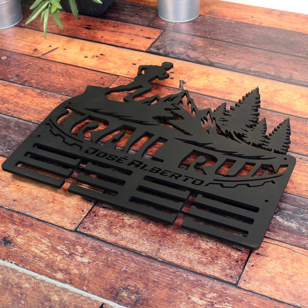 Personalisiertes Medaillon-Halfter für Trailrunning mit Namen