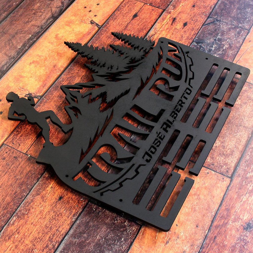 Personalisiertes Medaillon-Halfter für Trailrunning mit Namen