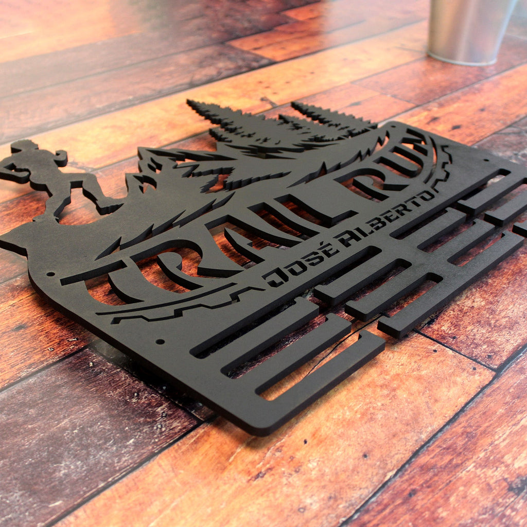 Personalisiertes Medaillon-Halfter für Trailrunning mit Namen