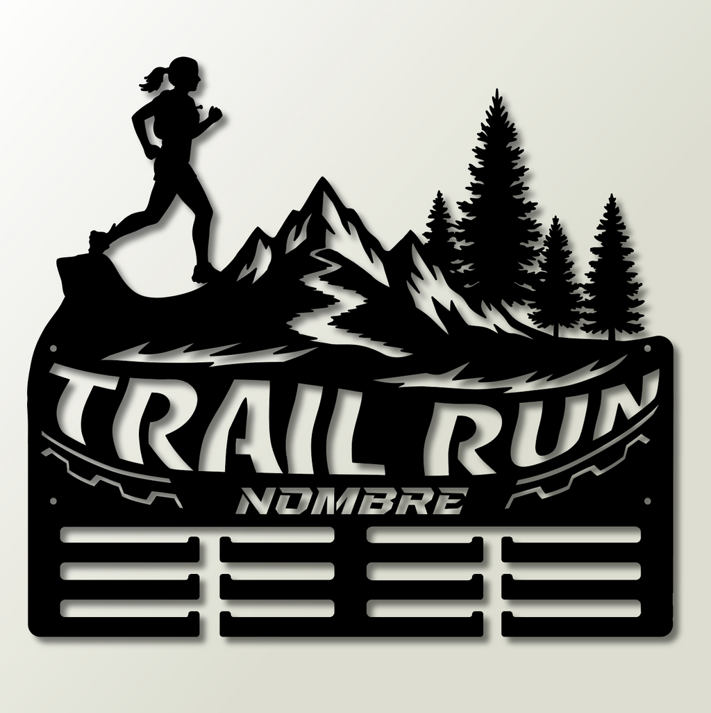 Personalisiertes Medaillon-Halfter für Trailrunning mit Namen