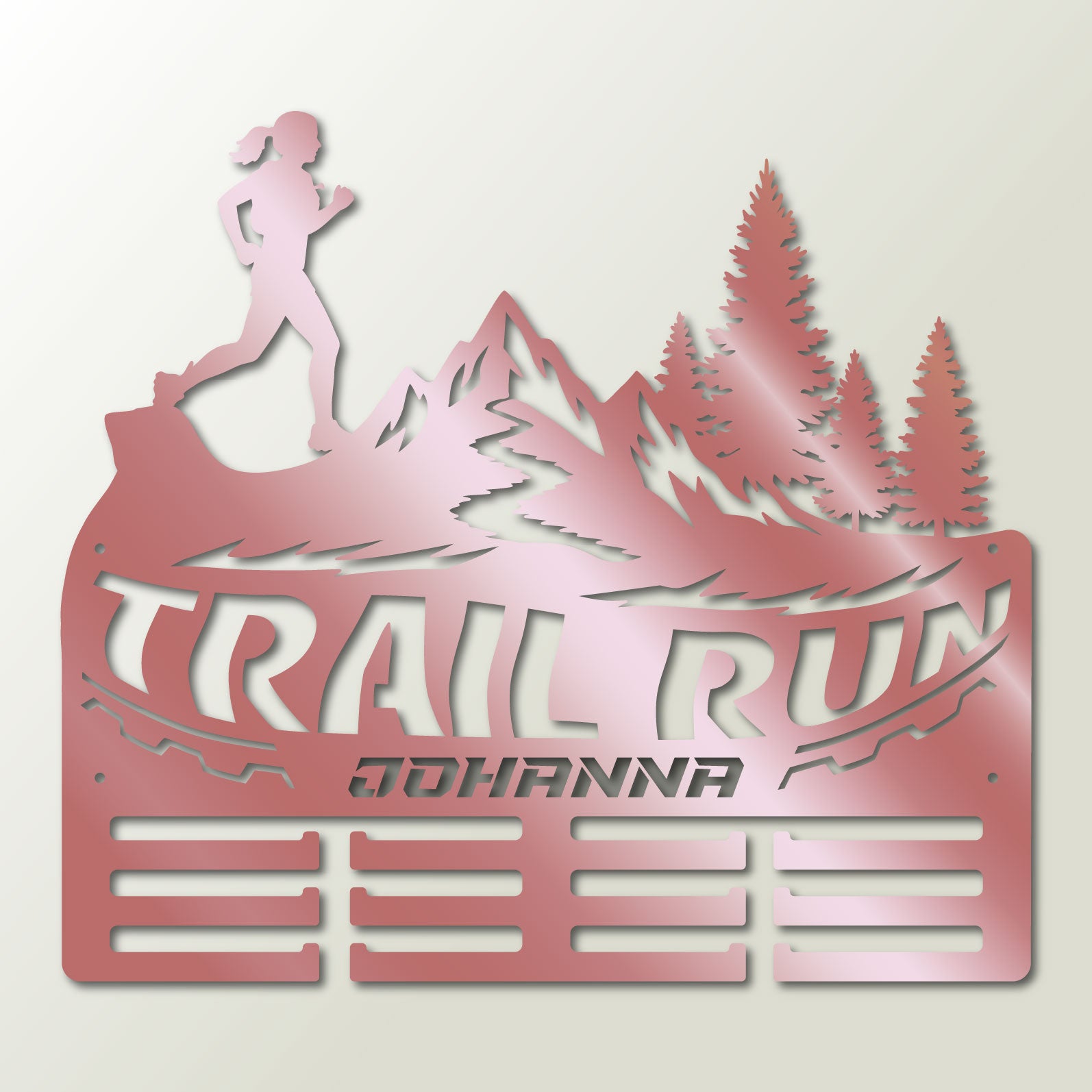 Personalisiertes Medaillon-Halfter für Trailrunning mit Namen