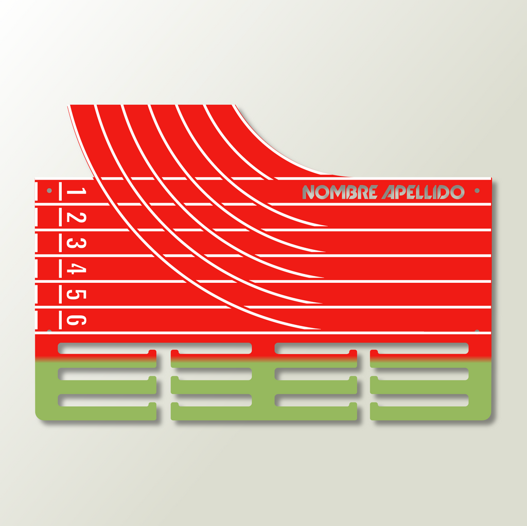 Personalisierter Medaillenhalter Laufen / Marathon / Leichtathletik mit Namen