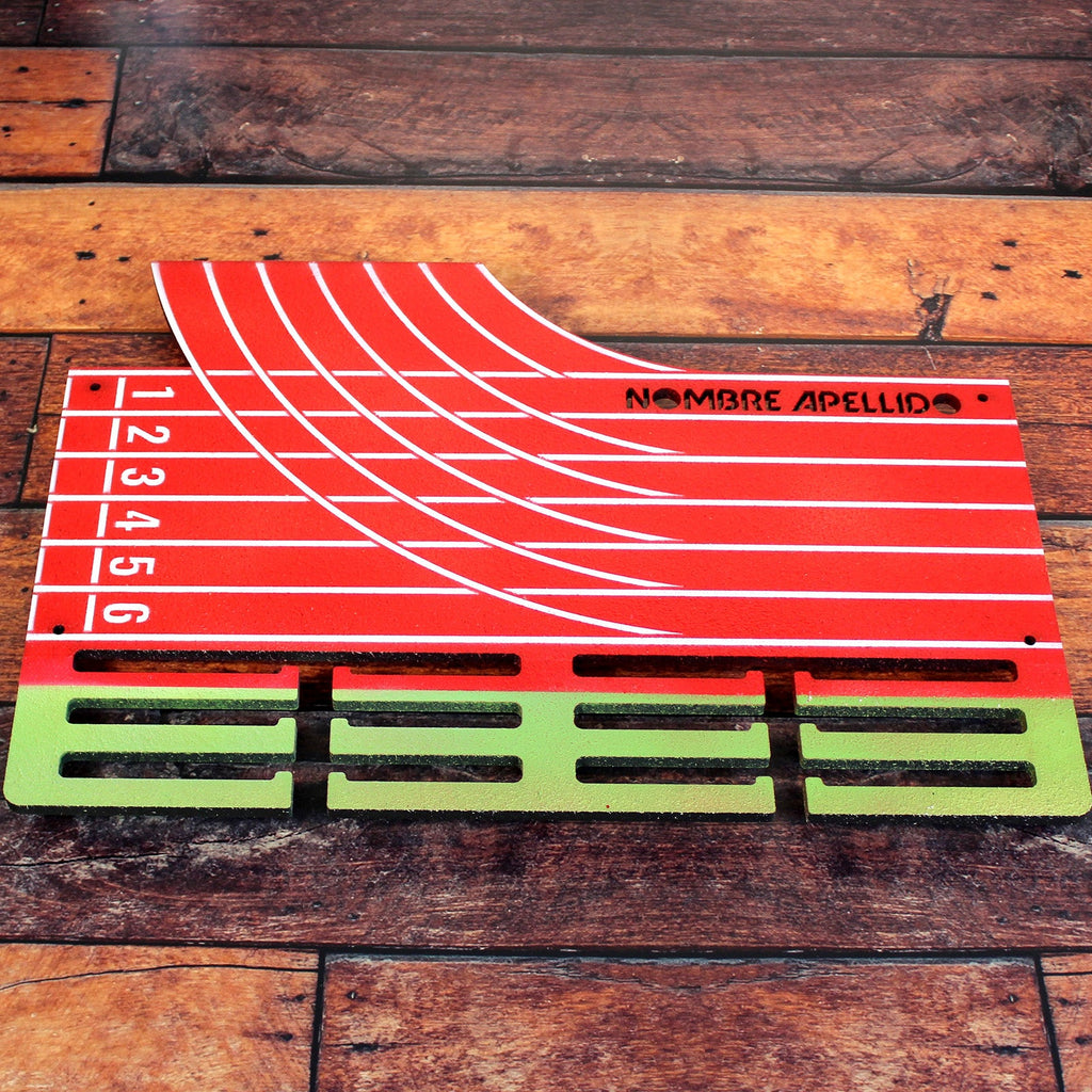 Personalisierter Medaillenhalter Laufen / Marathon / Leichtathletik mit Namen