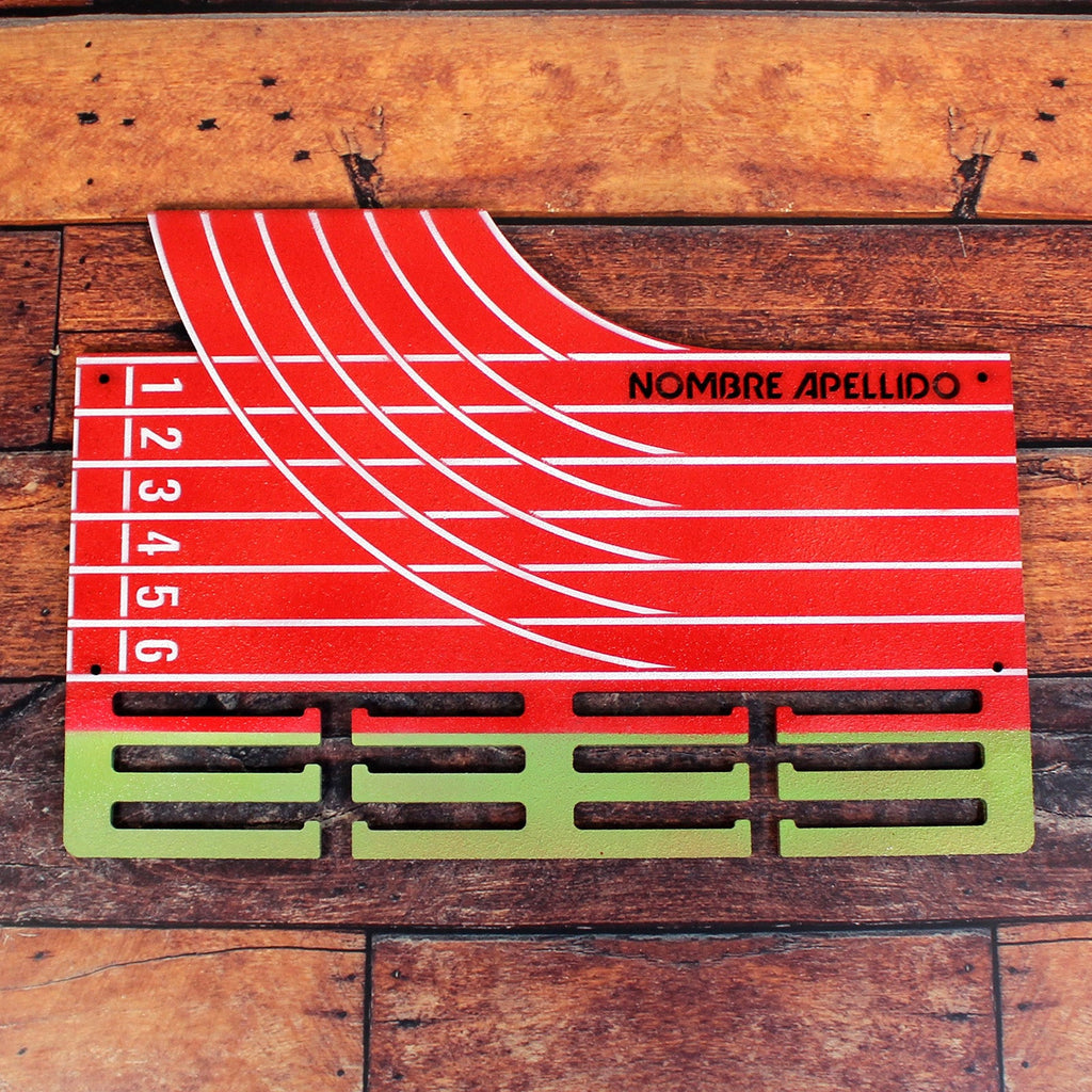 Personalisierter Medaillenhalter Laufen / Marathon / Leichtathletik mit Namen