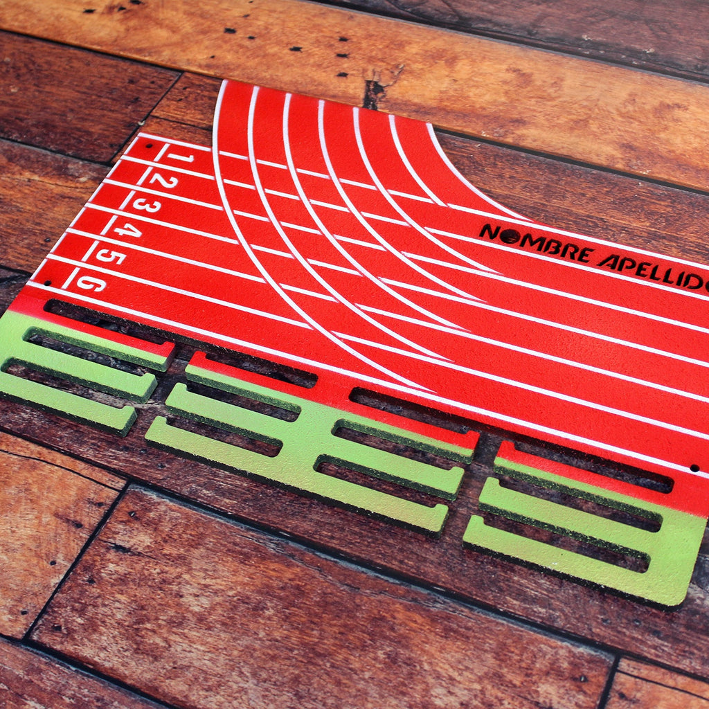 Personalisierter Medaillenhalter Laufen / Marathon / Leichtathletik mit Namen